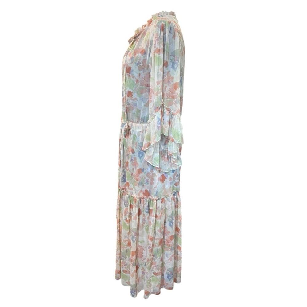Misa LA Marcele Pastel Splash Chiffon Dress XS NWT Fairy Boho Easter Romantic - Picture 7 of 10